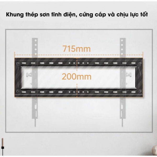 Giá Treo Tivi Nghiêng Gật Gù NB DF80-T (65- 90 Inch) - 2